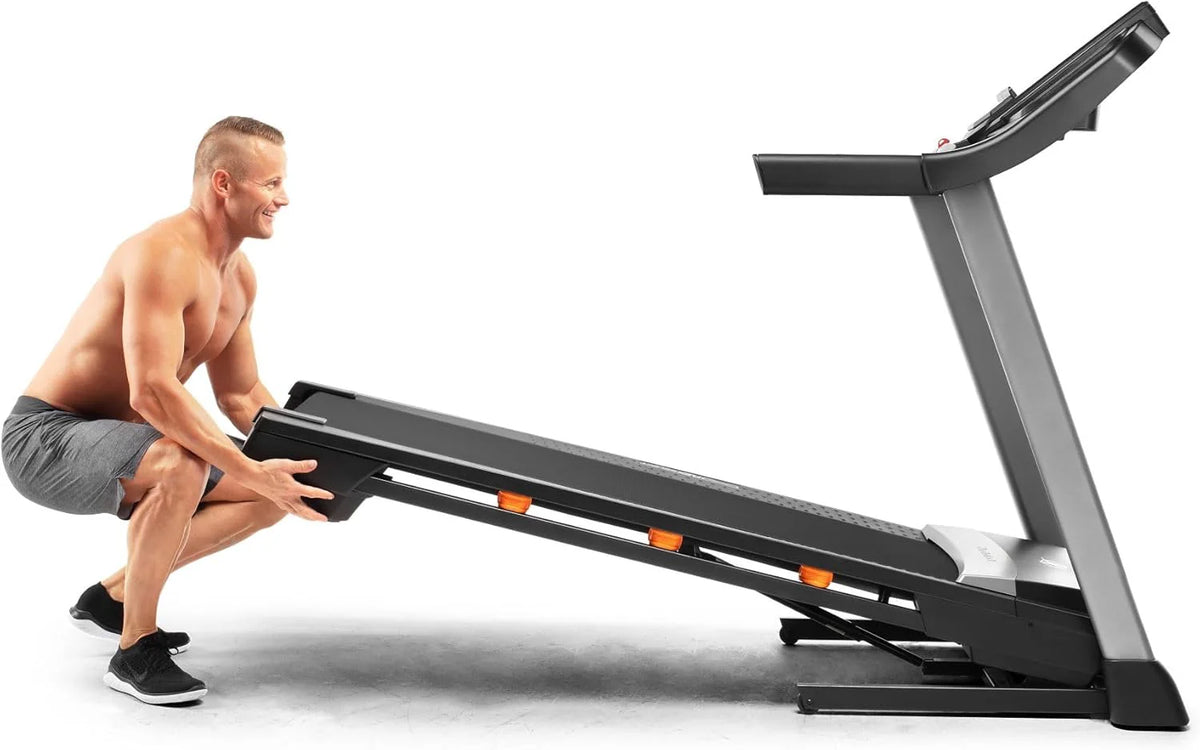 Nordictrack T Series Treadmill, Black, 73.5 in D x 36 in W x 54 in H, 55 in x 20 in Deck