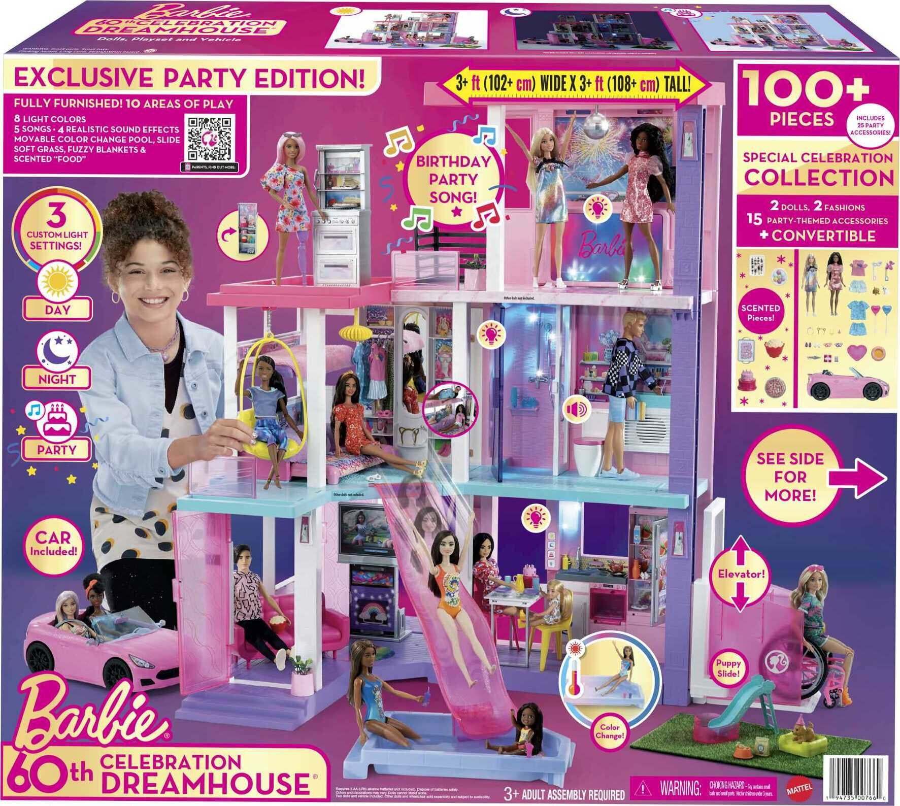 barbie-60th-anniversary-dreamhouse-playset-with-2-dolls-car-100-accessories-9553