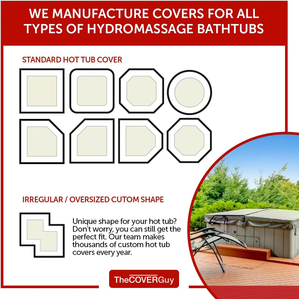 Custom Replacement Spa Cover - Tapered 6 in, 5 in, or 4 in