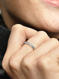 Sparkling Twisted Lines Ring