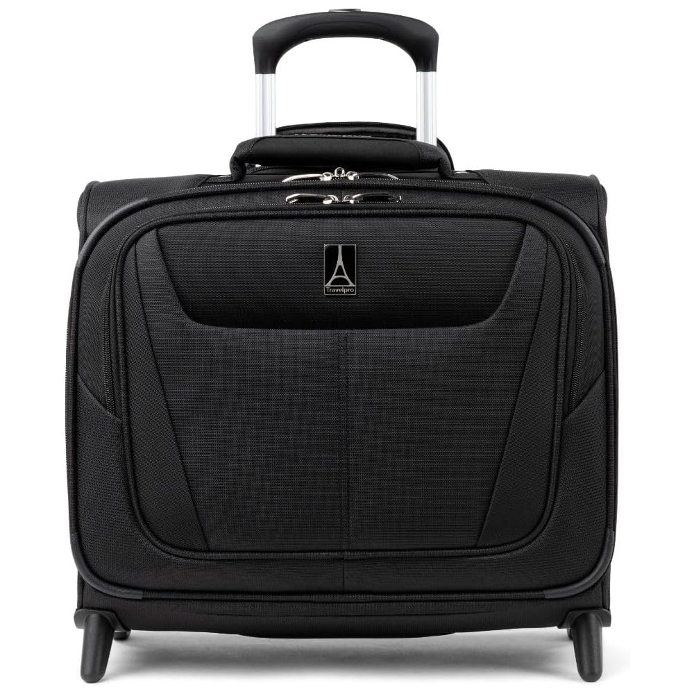 Travelpro Maxlite 5 Softside Rolling Underseat Tote, Black, 16-Inch