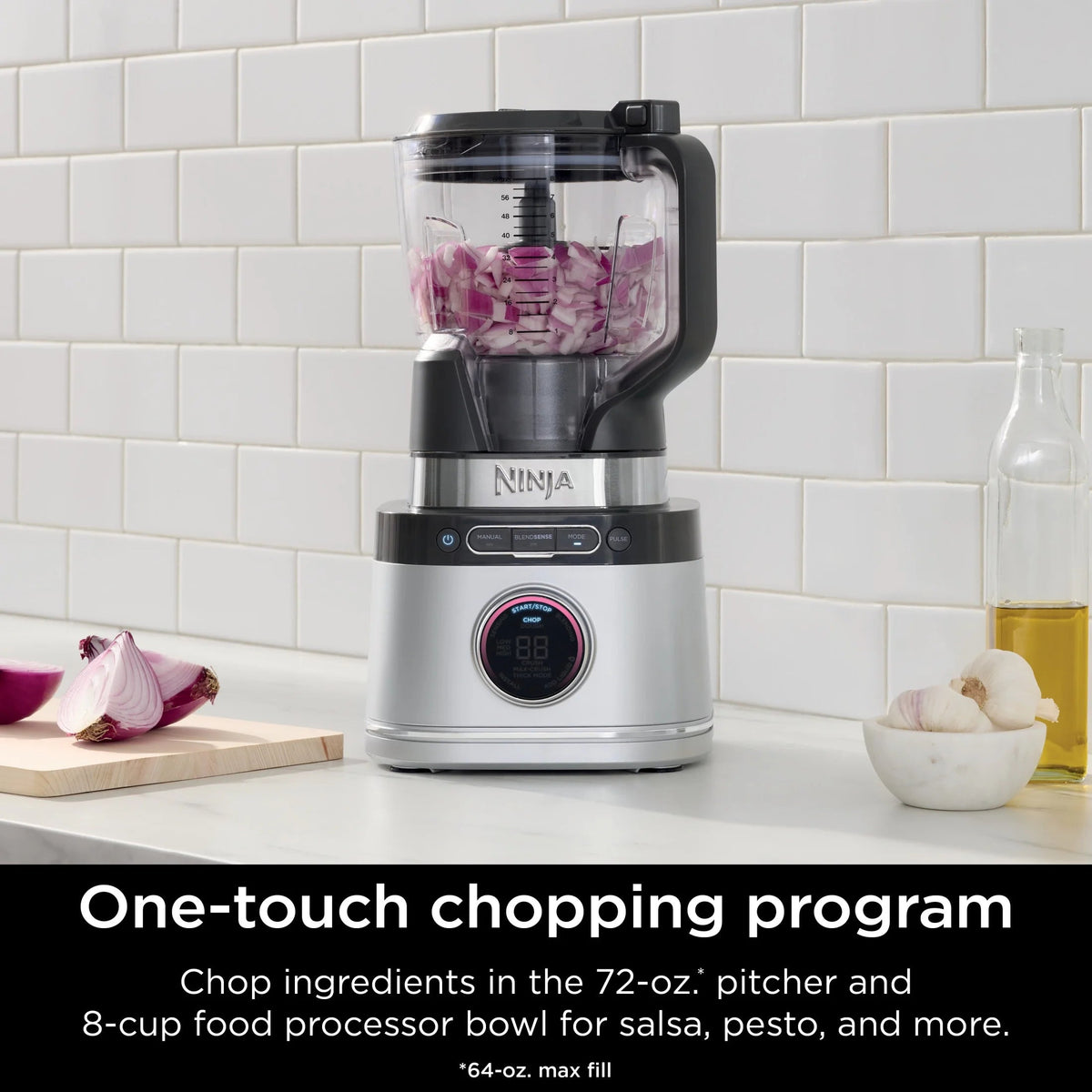 Ninja Detect Kitchen System Power Blender And Processor With BlendSense Technology, 1700 Peak Watt - TB400