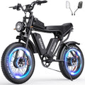 All-Terrain Fat Tire Electric Bike For Adults, 2000W 52V, 30-180 Mile Range - Q20