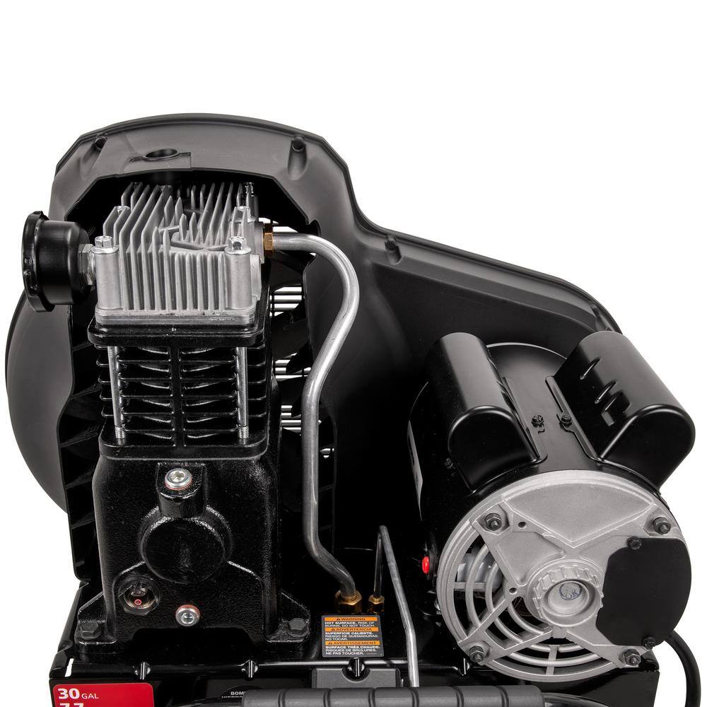 Husky 30 Gal. 175 PSI Oil Lubed Belt Drive Portable Vertical Electric Air Compressor - C304H