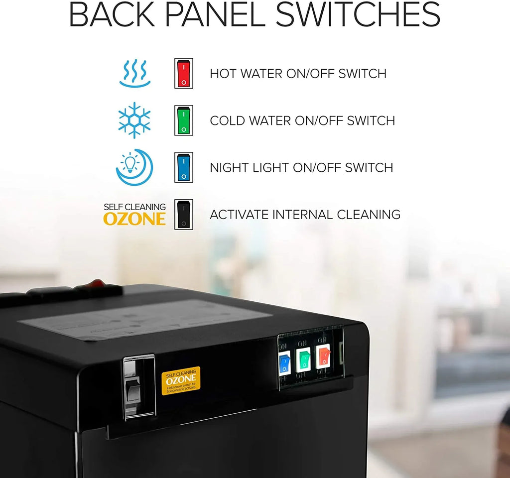 Brio Self-Cleaning Bottom-Loading Water Cooler Dispenser - 3 Temperature Settings