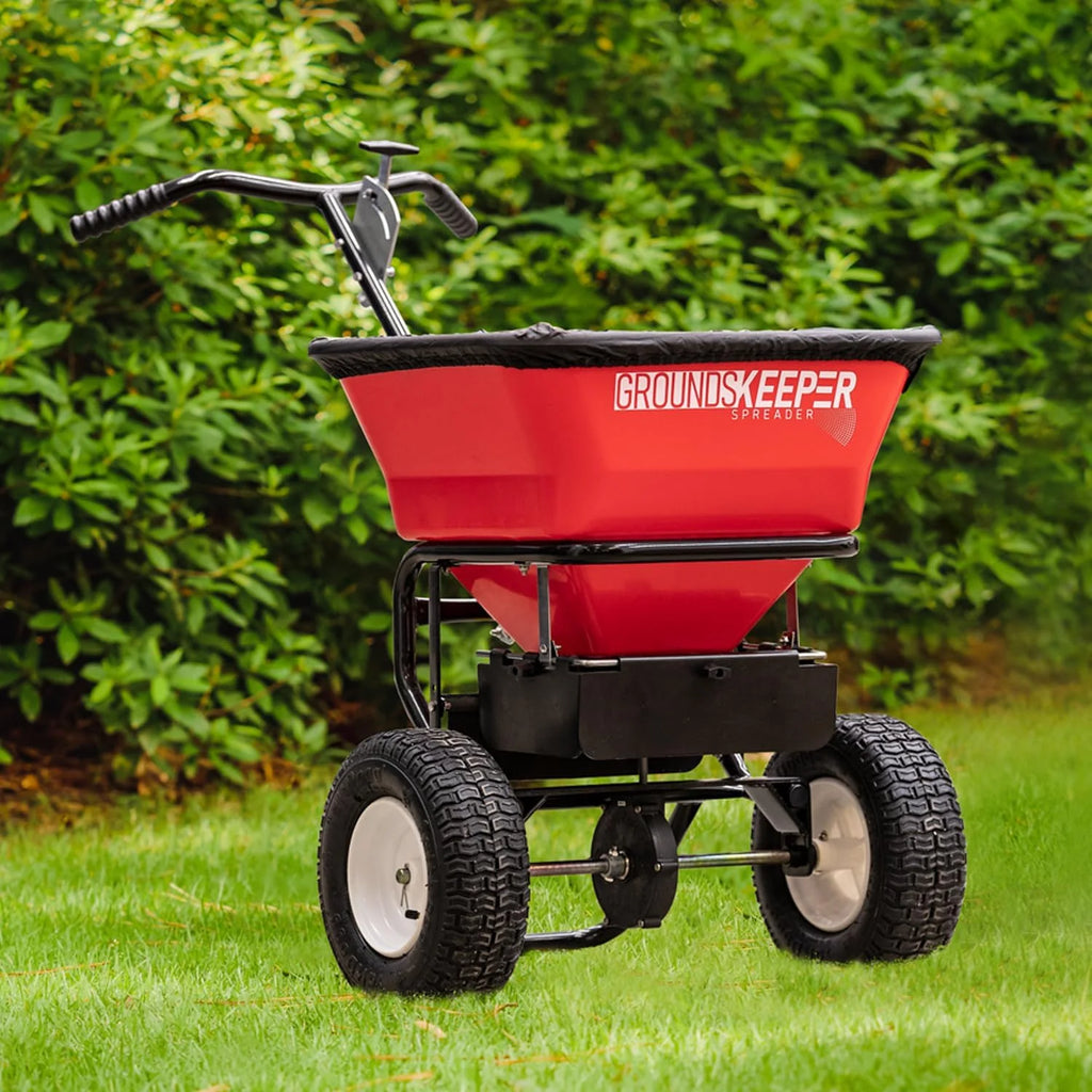 Buyers Products Company Walk-Behind Push Spreader, 100 Pound Capacity - 3039632R