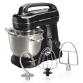 Hamilton Beach 4 Quart 7-Speed Tilt-Head Stand Mixer With Dough Hook, Whisk And Flat Beater - Black