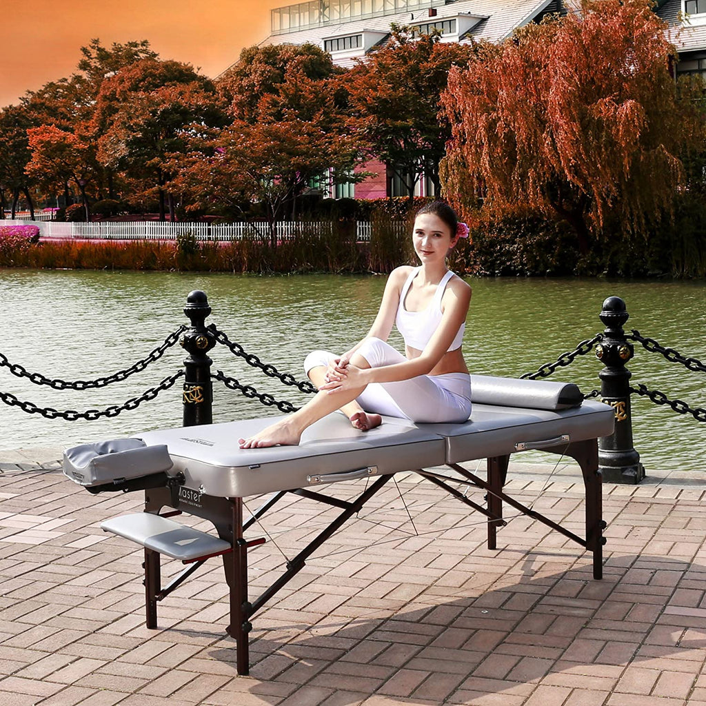 30-Inch Portable Massage Table With Memory Foam