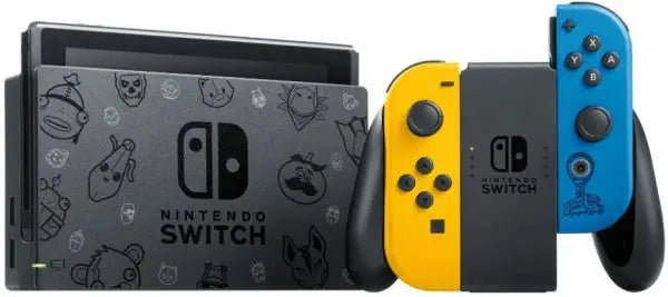 Nintendo Switch Console With Themed Joy-Cons And 2000 V-Bucks - Fortnite Wildcat Bundle Edition
