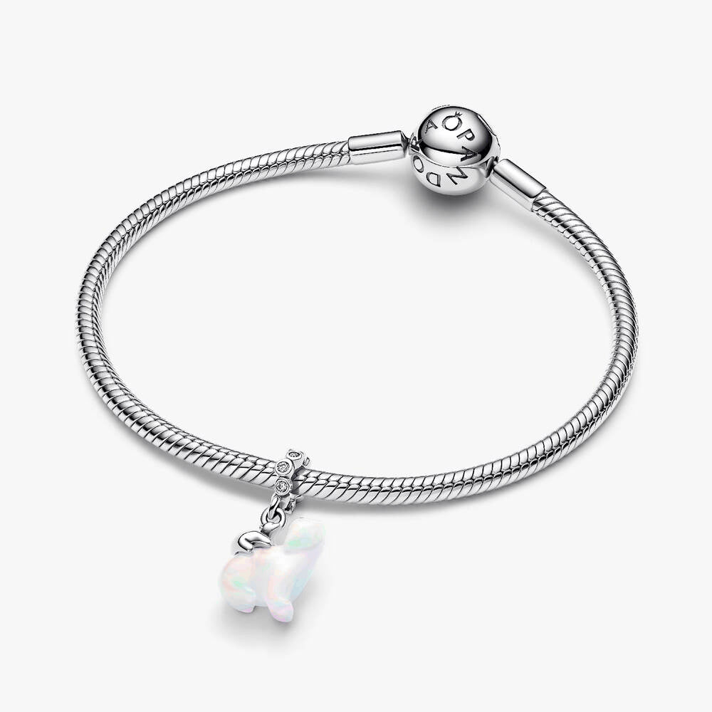 Polar Bear Mother & Cub Dangle Charm