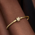 FINAL SALE - Sparkling Barrel Clasp Bangle