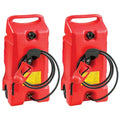 Scepter Flo N' Go DuraMax Portable Gas Fuel Tank With Pump, 14 Gallon, 2 Pack, Red