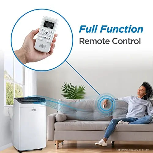 BLACK+DECKER Portable Air Conditioner 8,000 BTU, Up To 350 Sq. Ft. With Remote Control