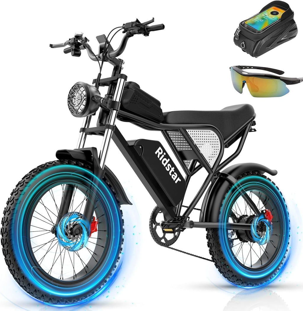 Electric Bike 2000W 37Mph 20in Fat Tires - Q20