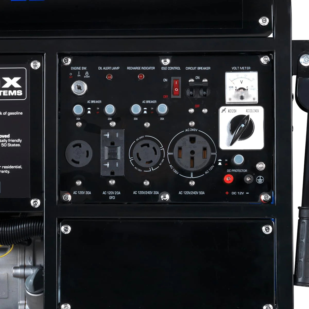 DuroMax 13,000-Watt Dual Fuel Portable Generator, Gasoline/Propane, Electric Start - XP13000EH