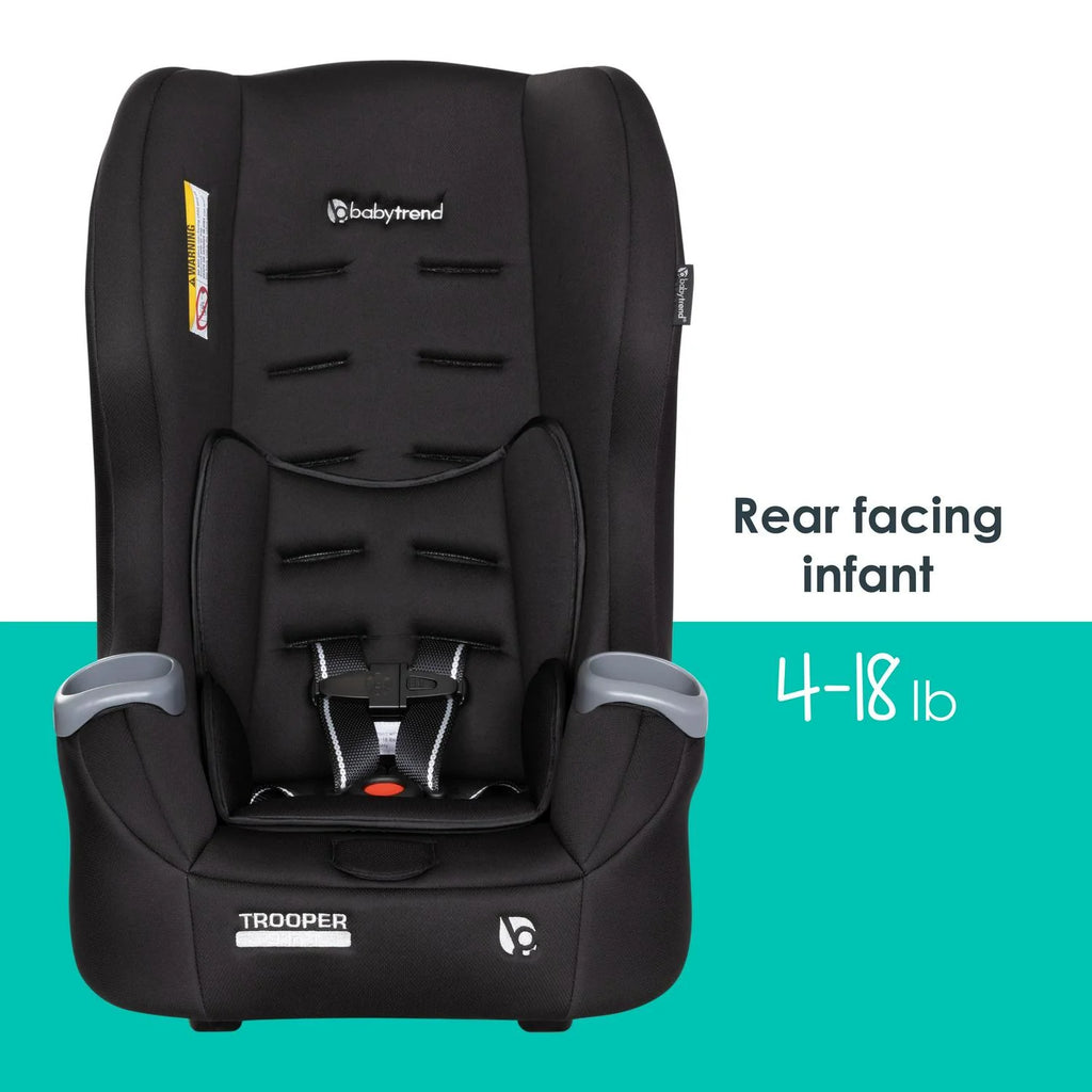 Baby Trend Trooper 3-in-1 Convertible Car Seat, Desert Black - CV01F16B
