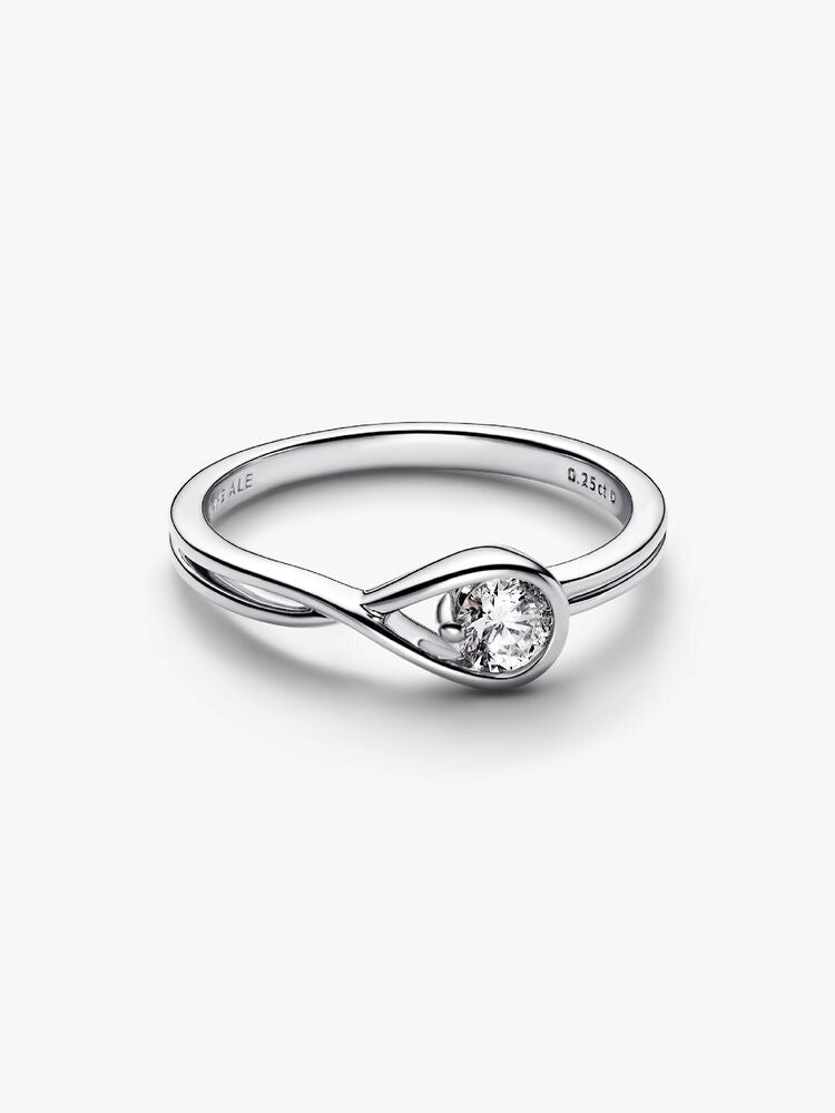 Pandora Infinite Sterling Silver Lab-grown Diamond Ring