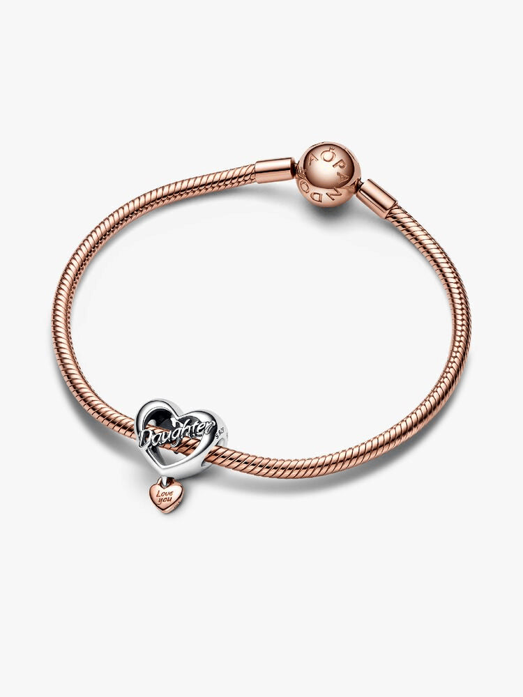 Love You Daughter Heart Charm
