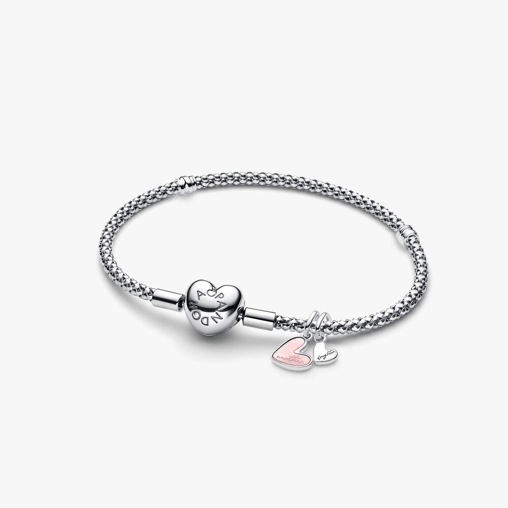 Mother Daughter Dangle Charm Bracelet