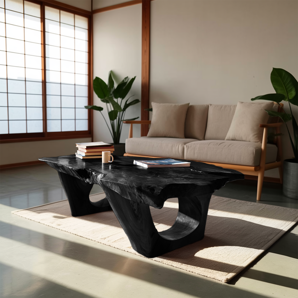 Contemporary Coffee Table Live Edge Design For Modern Home