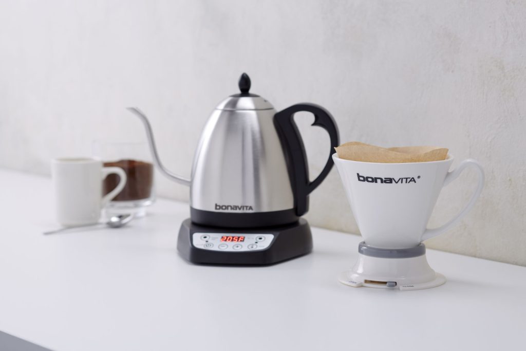 bonavita-10l-variable-temp-gooseneck-electric-kettle-silver-1000w-precise-pour-control-8311