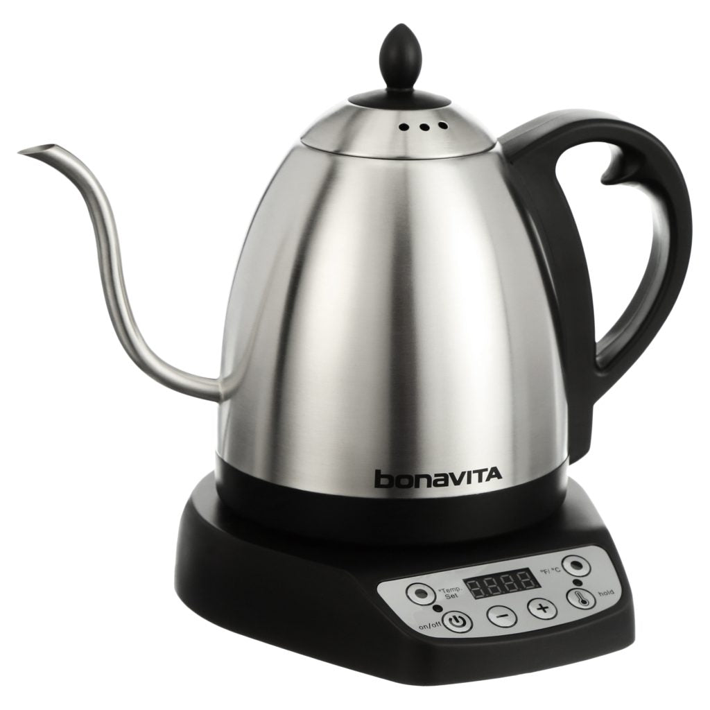 bonavita-10l-variable-temp-gooseneck-electric-kettle-silver-1000w-precise-pour-control-8311