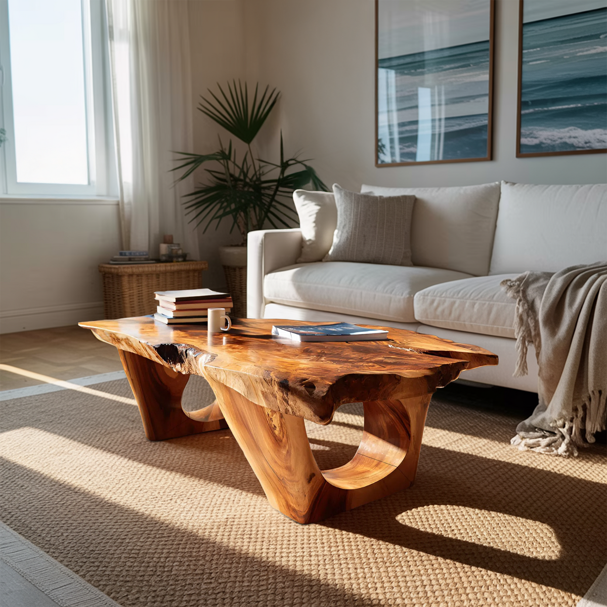 Contemporary Coffee Table Live Edge Design For Modern Home