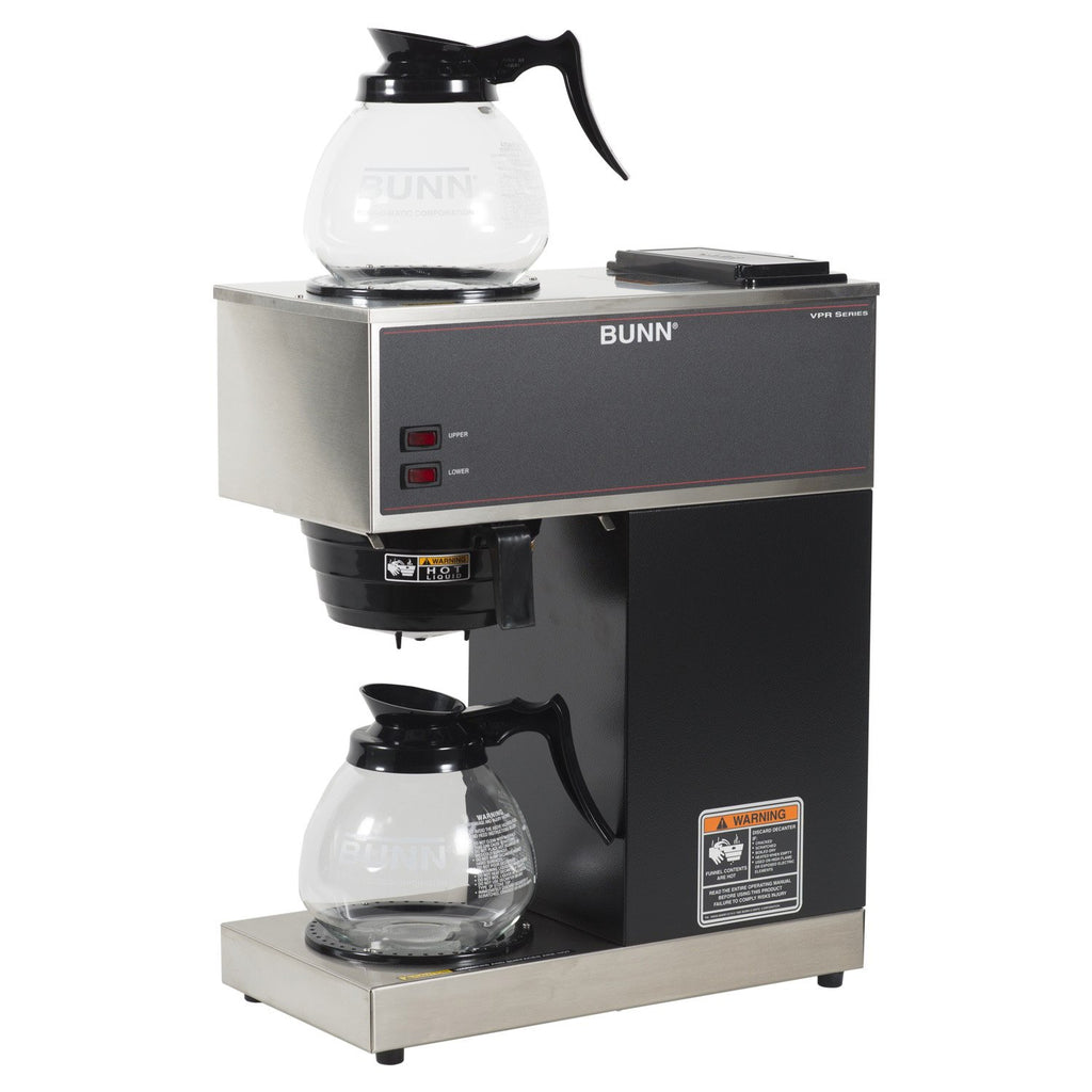bunn-vpr-2gd-12-cup-pourover-commercial-coffee-maker-with-dual-warmers-glass-decanters-black-stainless-6797