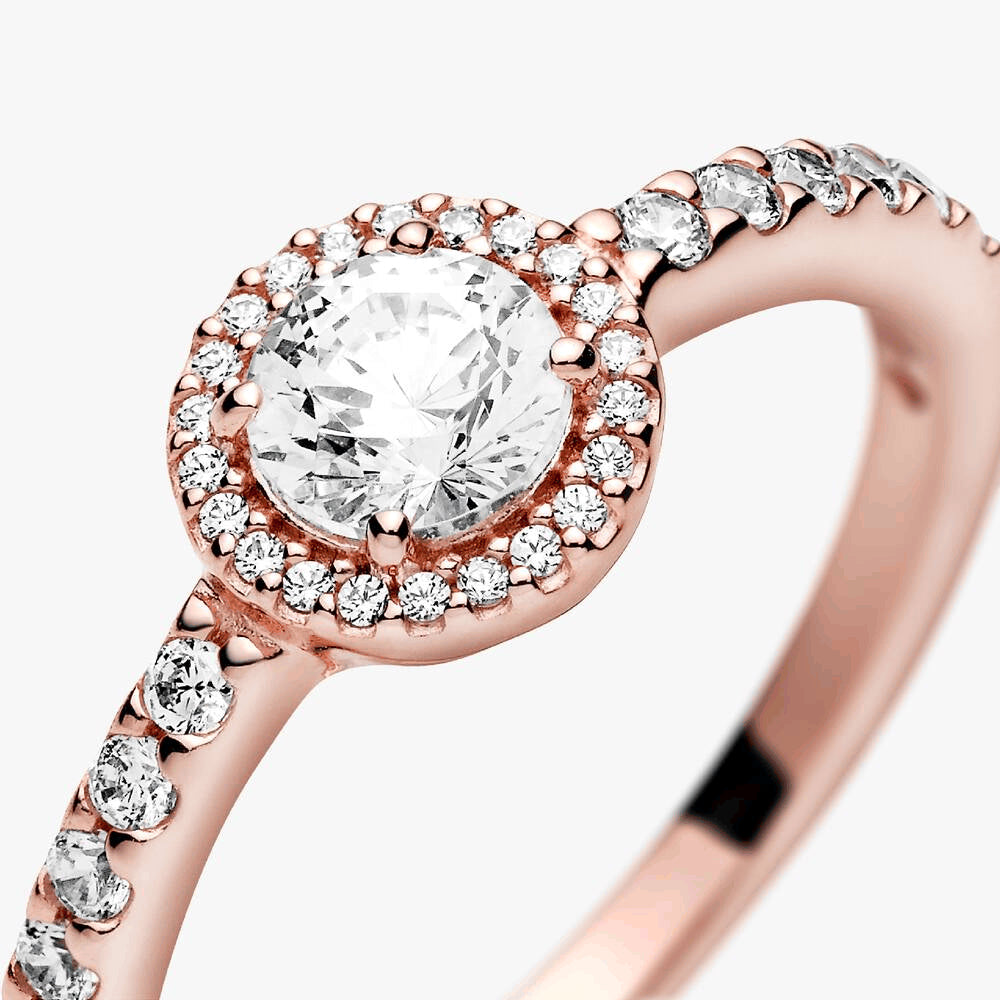 FINAL SALE - Classic Sparkle Halo Ring
