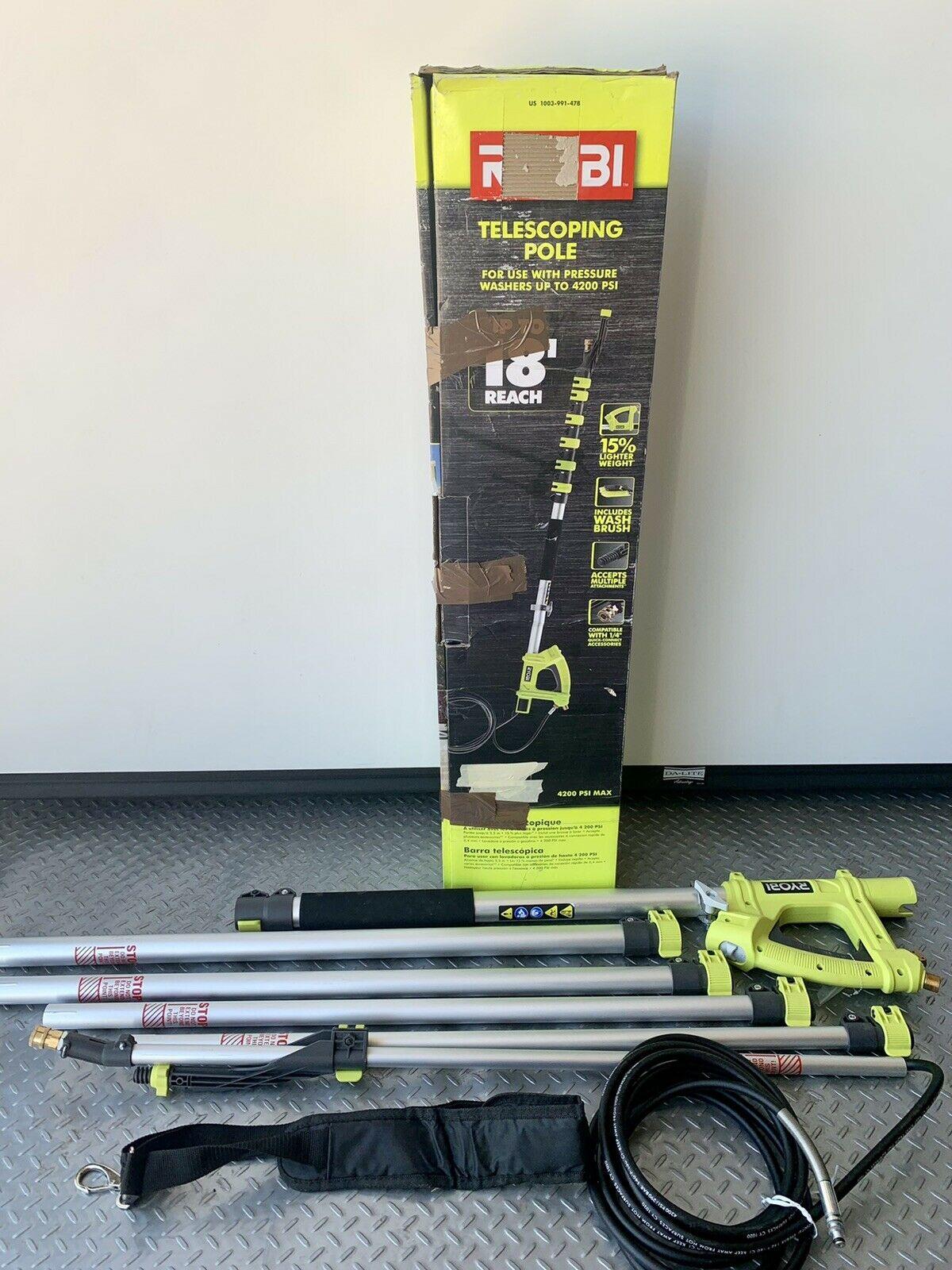 Ryobi 18 ft. Pressure Washer Extension Pole Up To 4200 PSI - RY31EP26