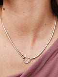 Heart Closure Snake Chain Necklace