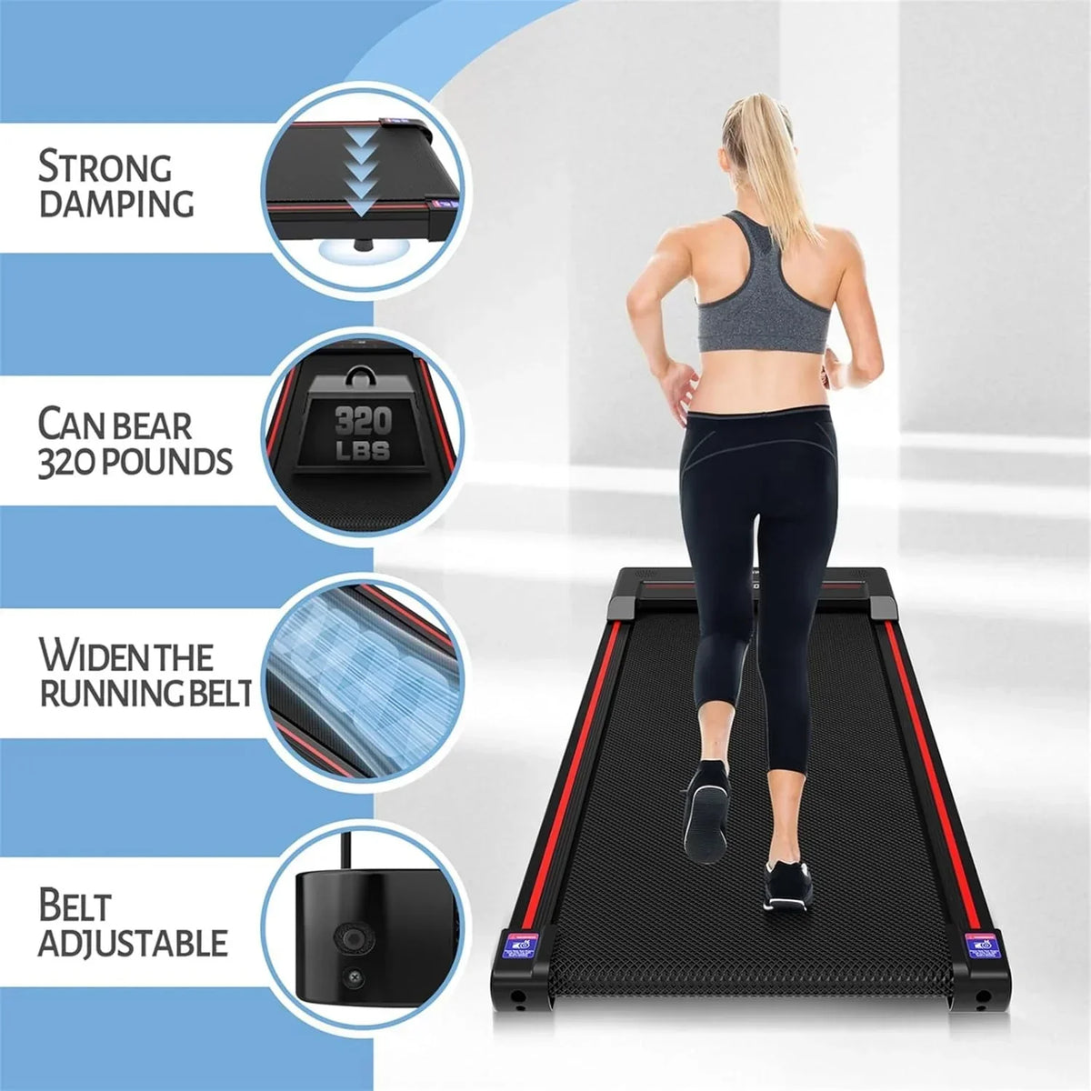 Walking Vibration Pad 2.5HP 39 x 21 x 3.5 in - RM-01