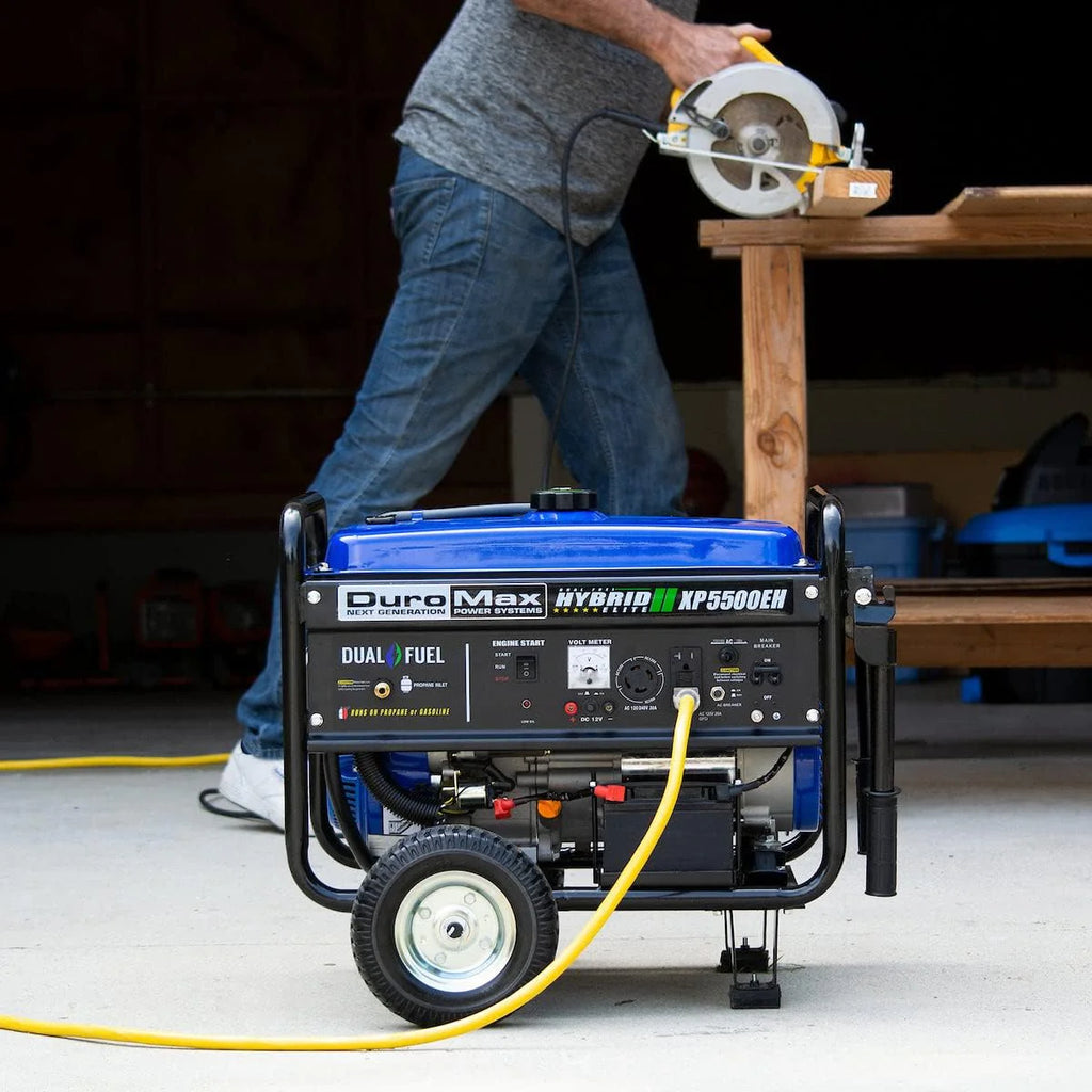 DuroMax 13,000-Watt Dual Fuel Portable Generator, Gasoline/Propane, Electric Start - XP13000EH