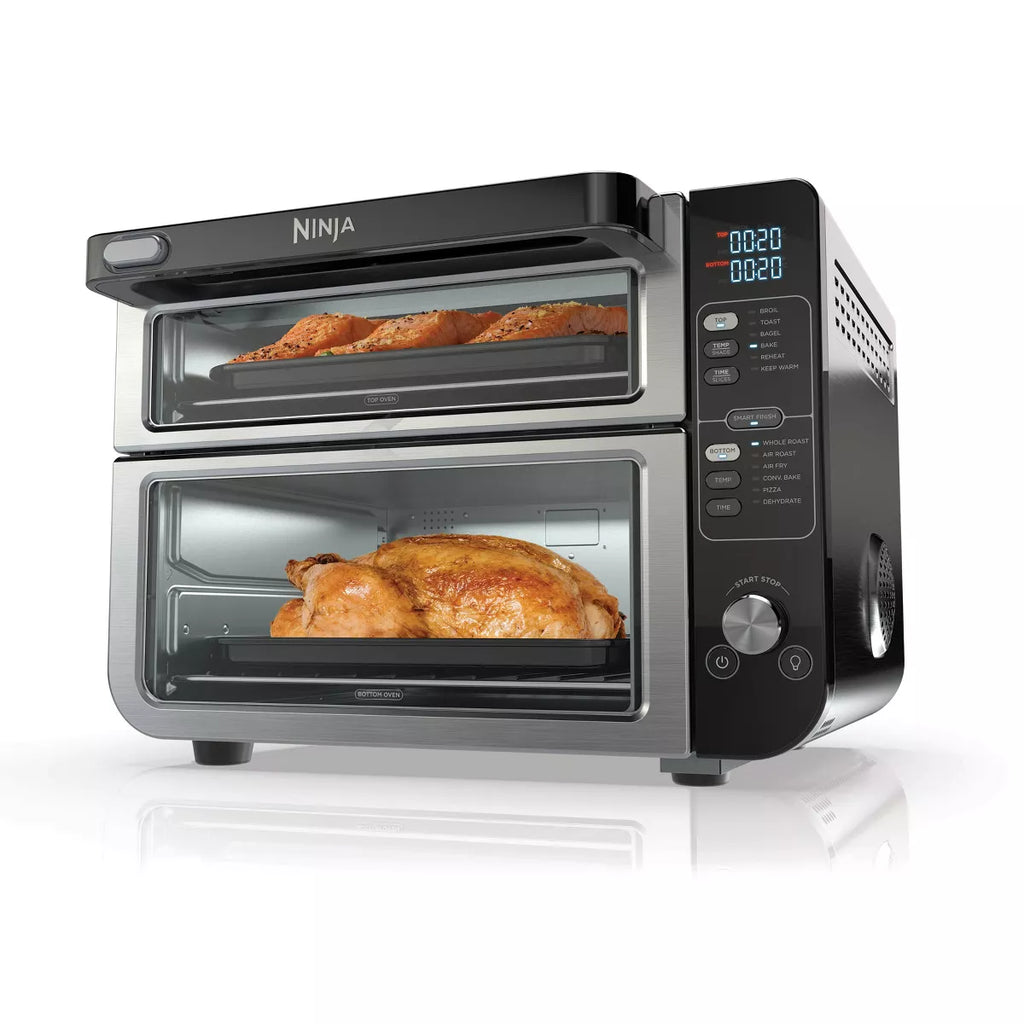 Ninja 12-in-1 Double Oven With FlexDoor, Rapid Top Oven, Convection And Air Fry Bottom Oven - DCT401