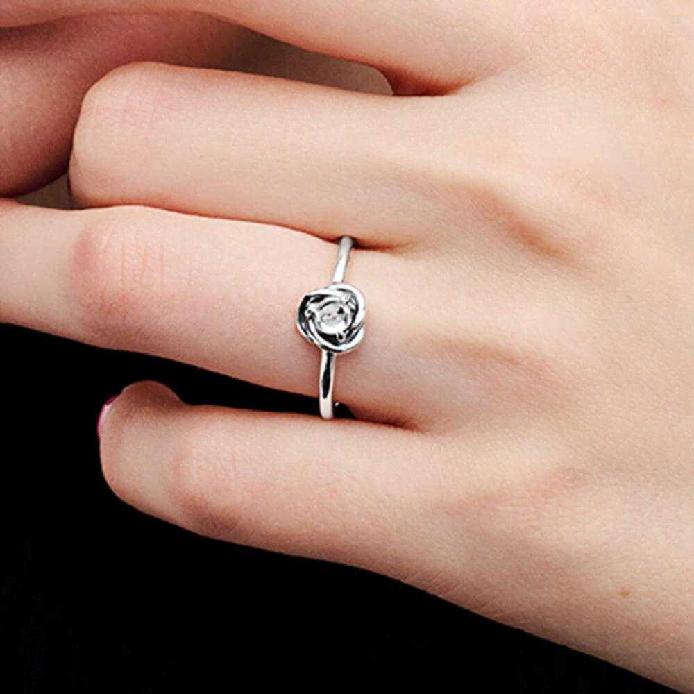 April Birthstone Eternity Circle Ring