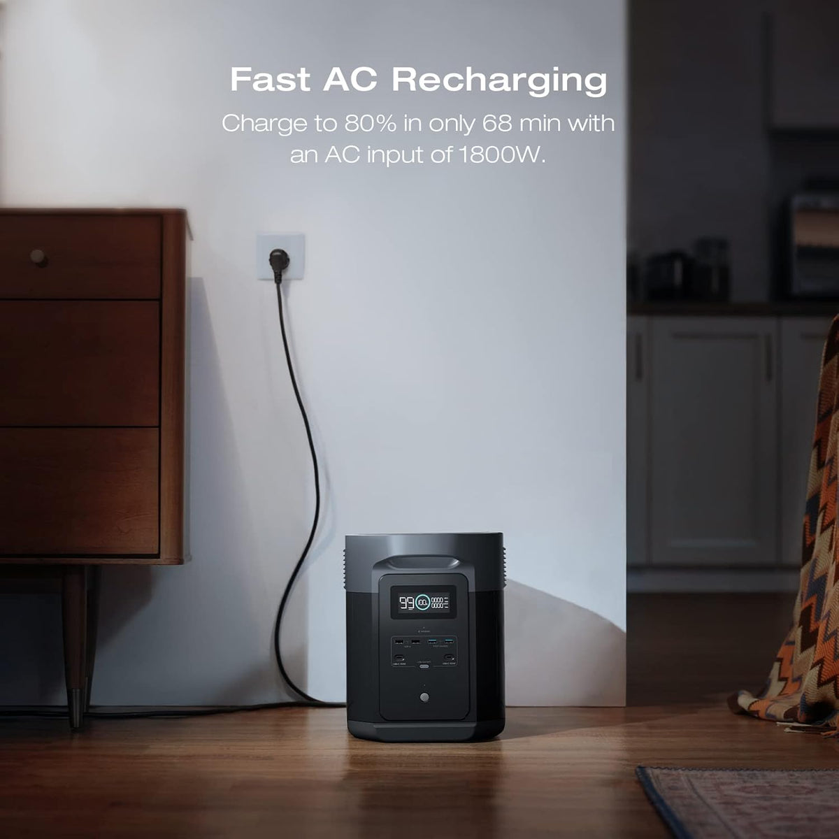Portable Power Station, 2400W, 2048Wh - delta-2-max-2048wh