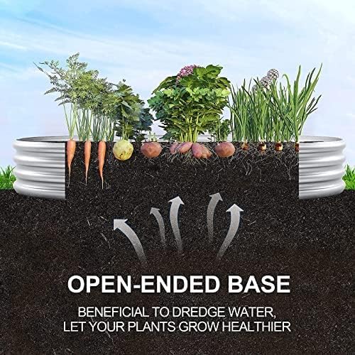 Land guard Galvanized Raised Garden Bed Kit, 10x4x1ft, 2-Pack