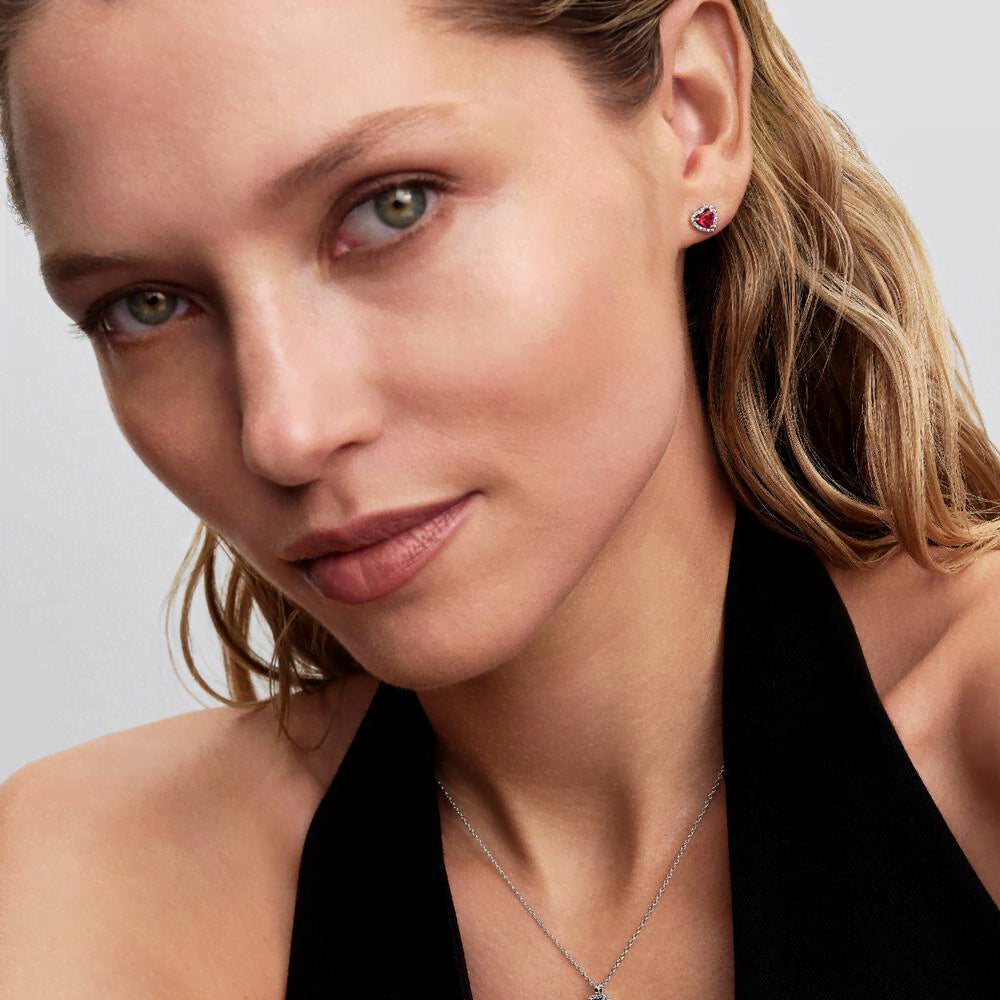 Elevated Heart Key Collier Necklace