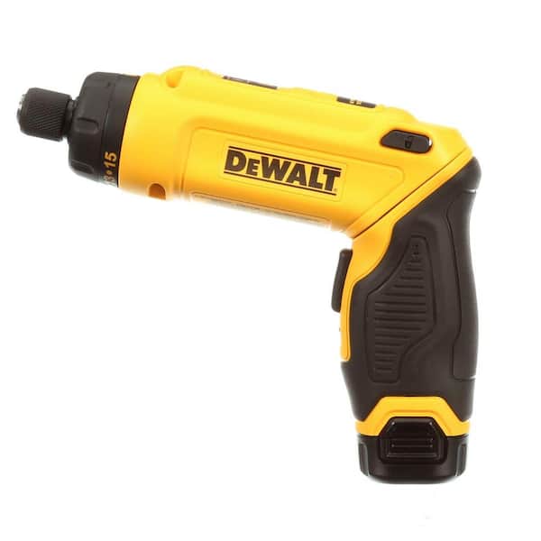 DEWALT 8V MAX Cordless Gyroscopic Screwdriver With Adjustable Handle, 2 1.0Ah Batteries, Charger And Bag