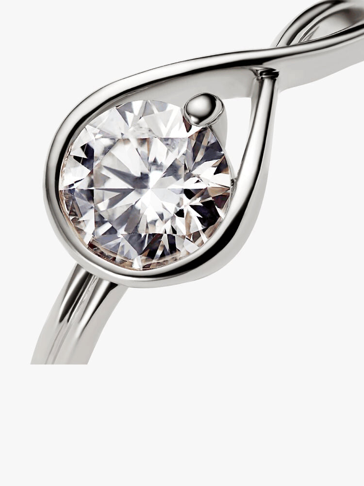 Pandora Infinite 14k White Gold Lab-grown Diamond Ring