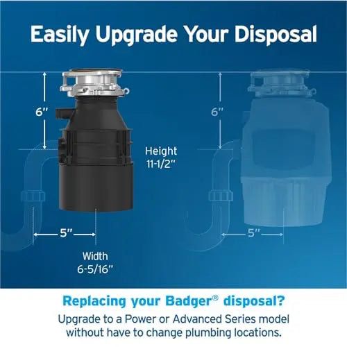 InSinkErator Badger 5 Garbage Disposal 1/2 HP Continuous Feed - 79883-ISE