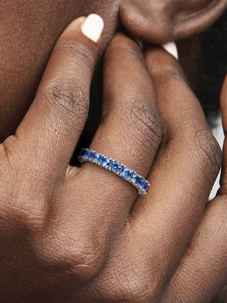 Sparkling Row Eternity Ring