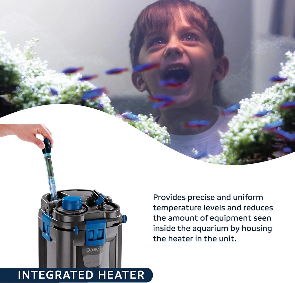 OASE BioMaster Thermo 250 Aquarium Filter, Black