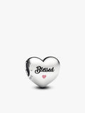 Engravable Blessed Heart Charm