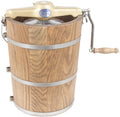 6 qt Hand Crank Ice Cream Maker With Classic Wooden Tub
