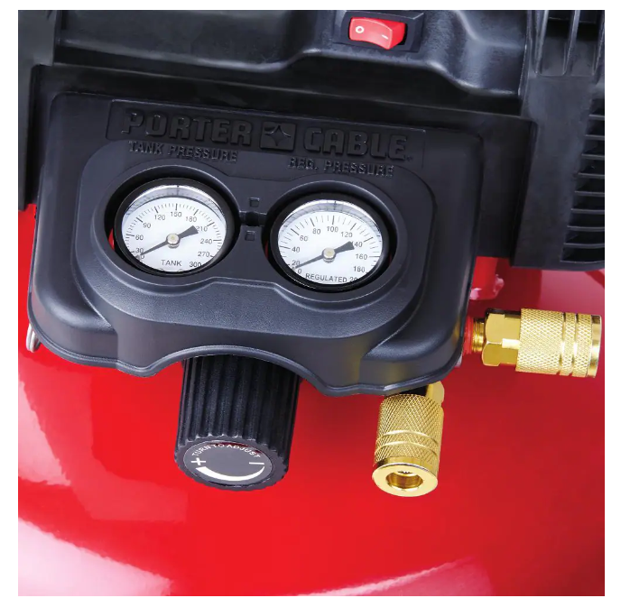 Oil-Free Pancake Air Compressor, 150 PSI, 6 Gallon
