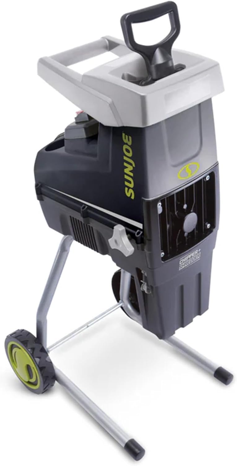 Electric Silent Wood Chopper/Deburr Machine, 15 Amp, 1.7 Inches, 21:1, 7 Inch Wheels - Green