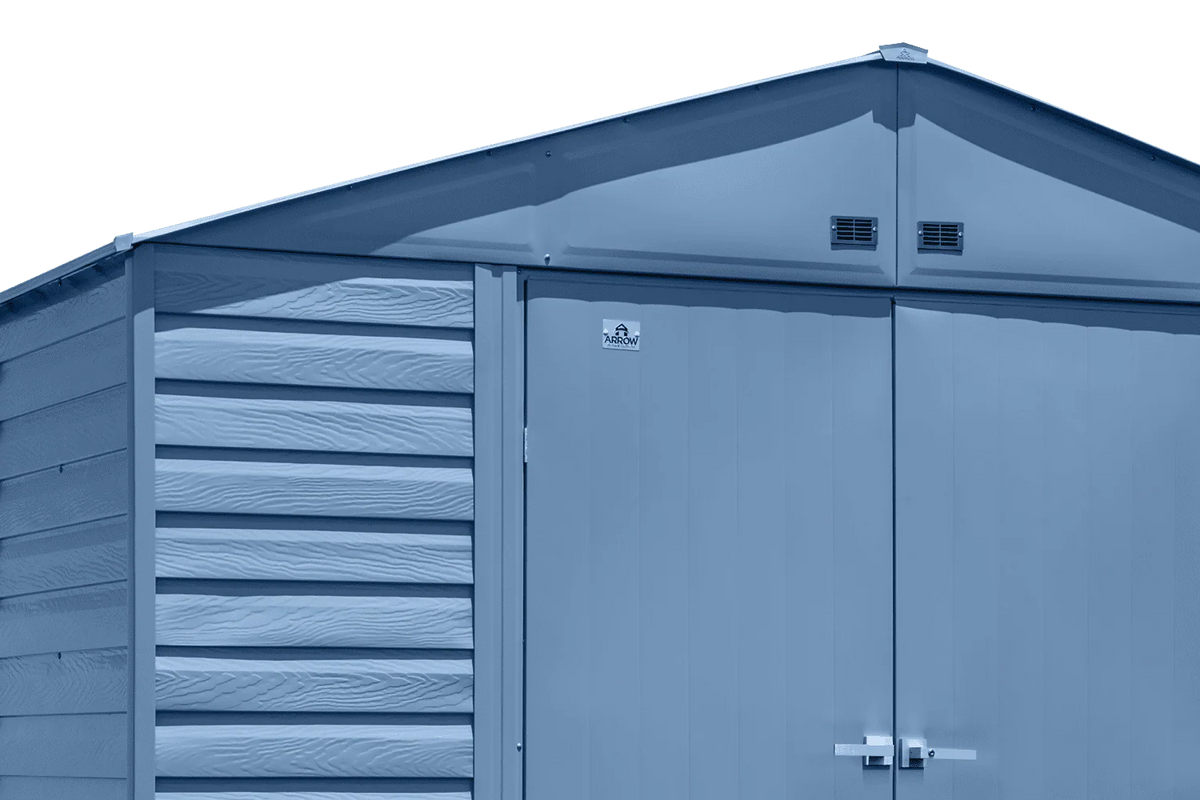 Arrow Select Steel Storage Shed, 10x14, Blue Grey