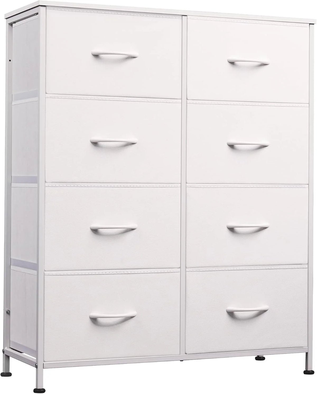 Tall Fabric Dresser With 8 Drawers, 31.7 in L x 11.7 in W x 38.6 in H