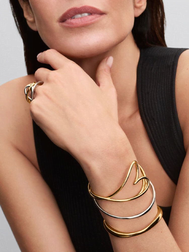 Organically Shaped Heart Bangle